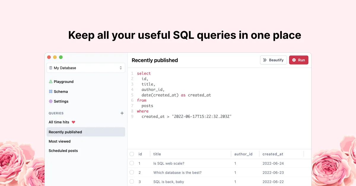 Rosefinch screenshot 1