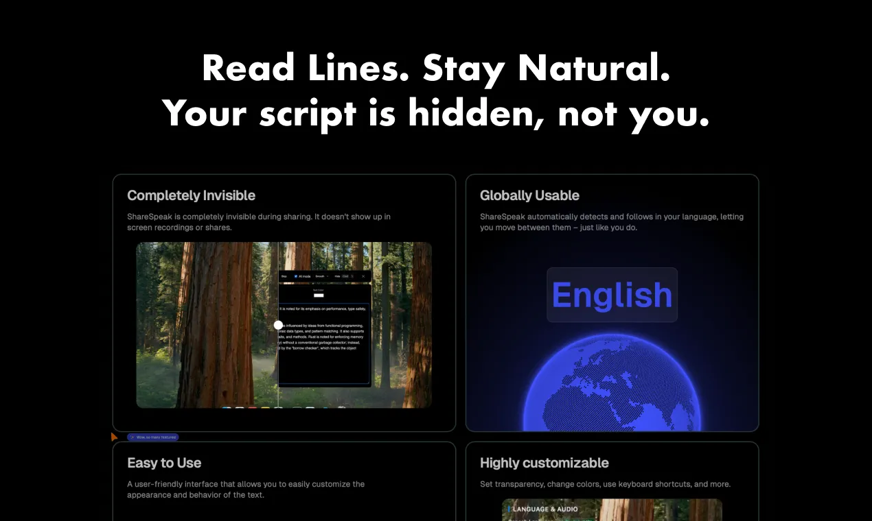 Sharespeak screenshot 1