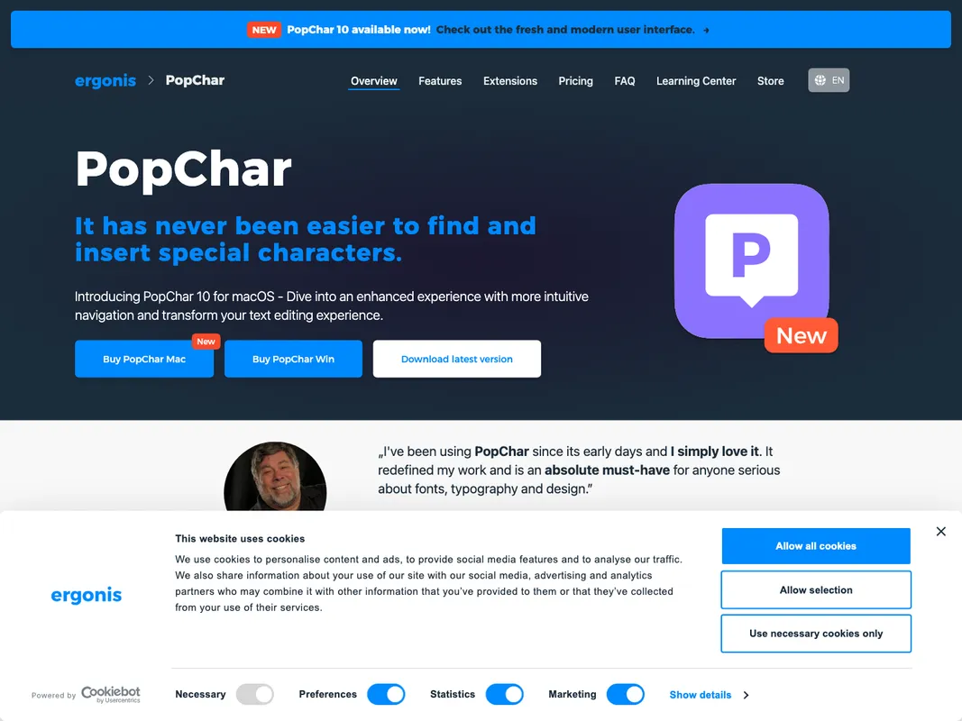 PopChar screenshot 1