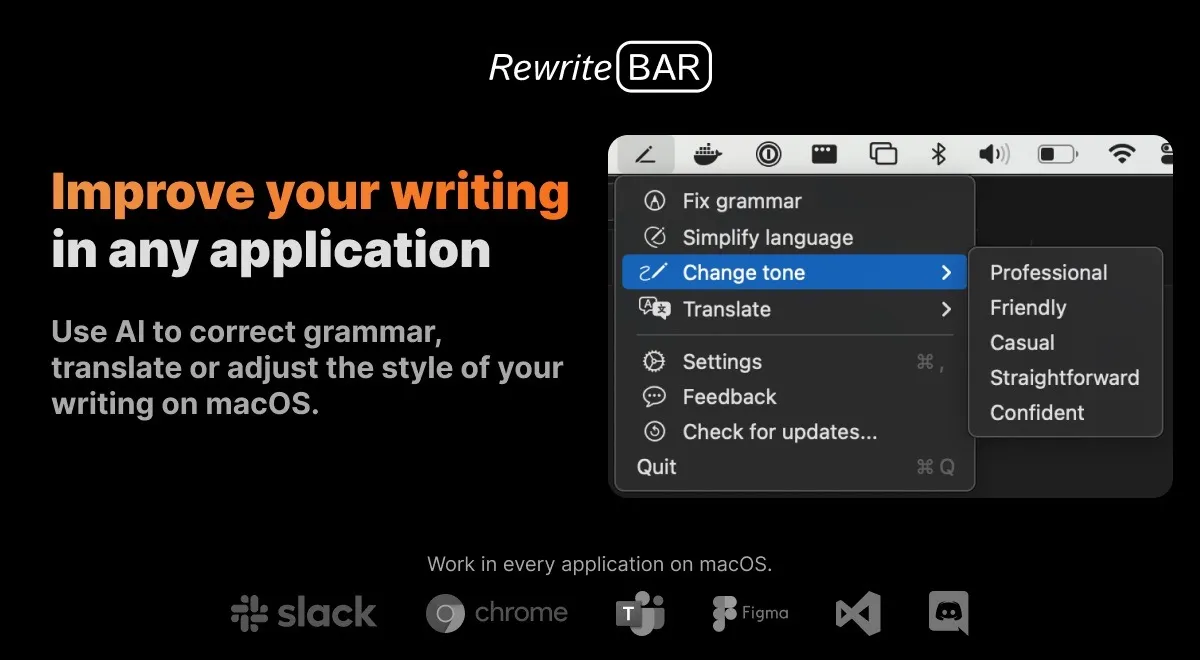 RewriteBar screenshot 1