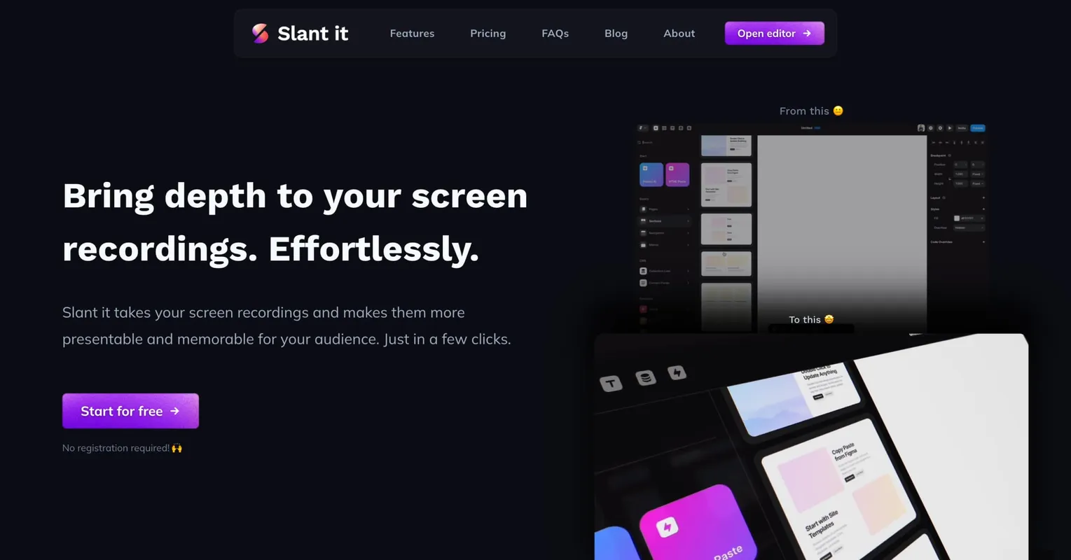 Slant it screenshot 1
