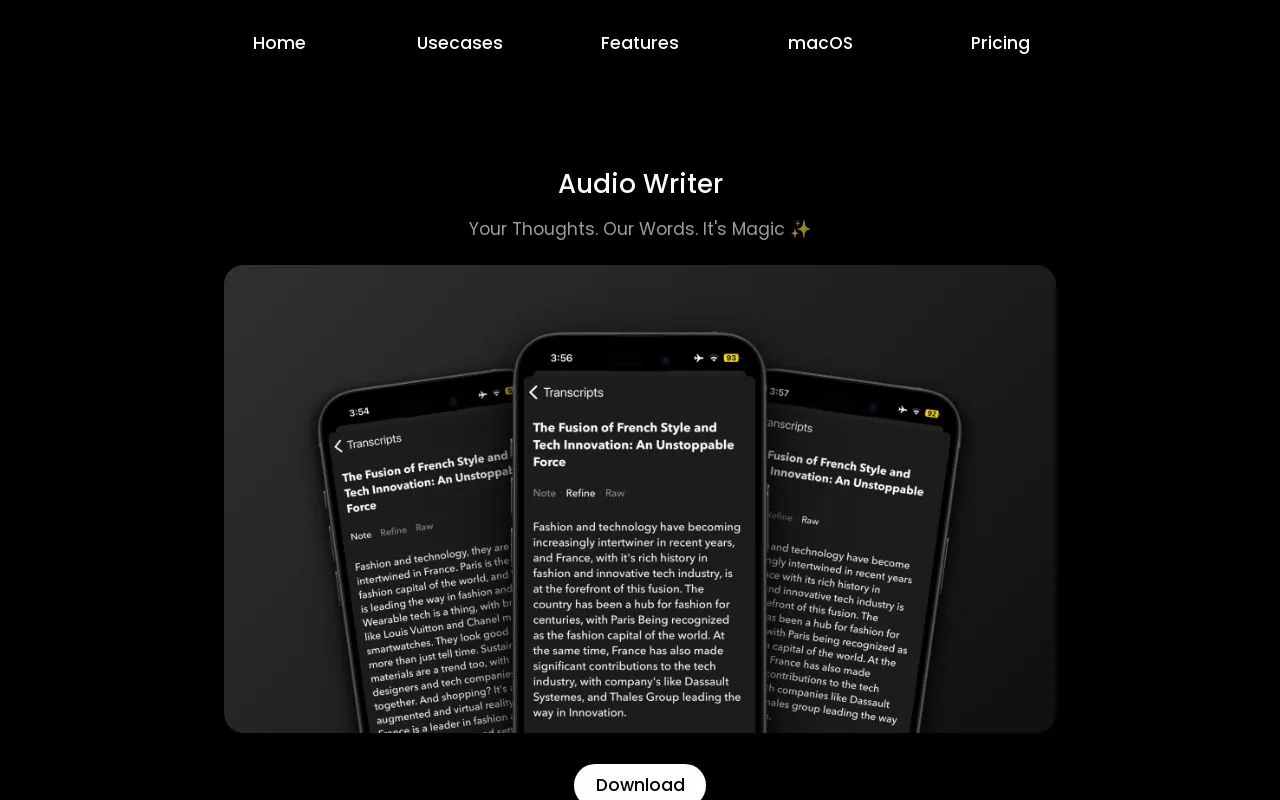 Audio Writer screenshot 1