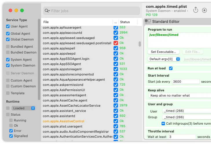 LaunchControl screenshot 1
