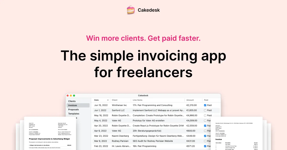 Cakedesk screenshot 1