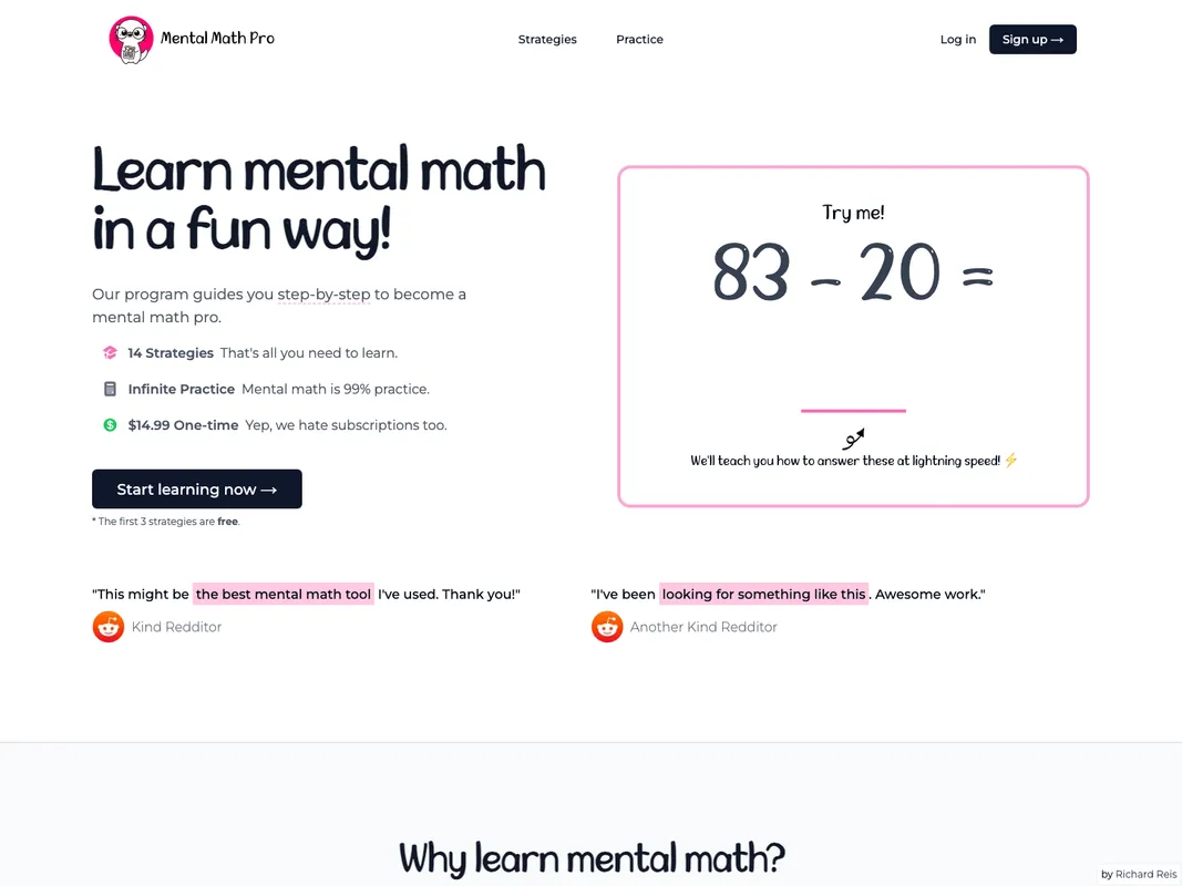 Mental Math Pro screenshot 1