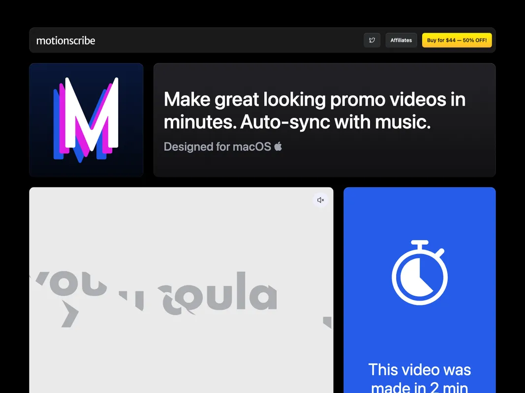 Motionscribe screenshot 1