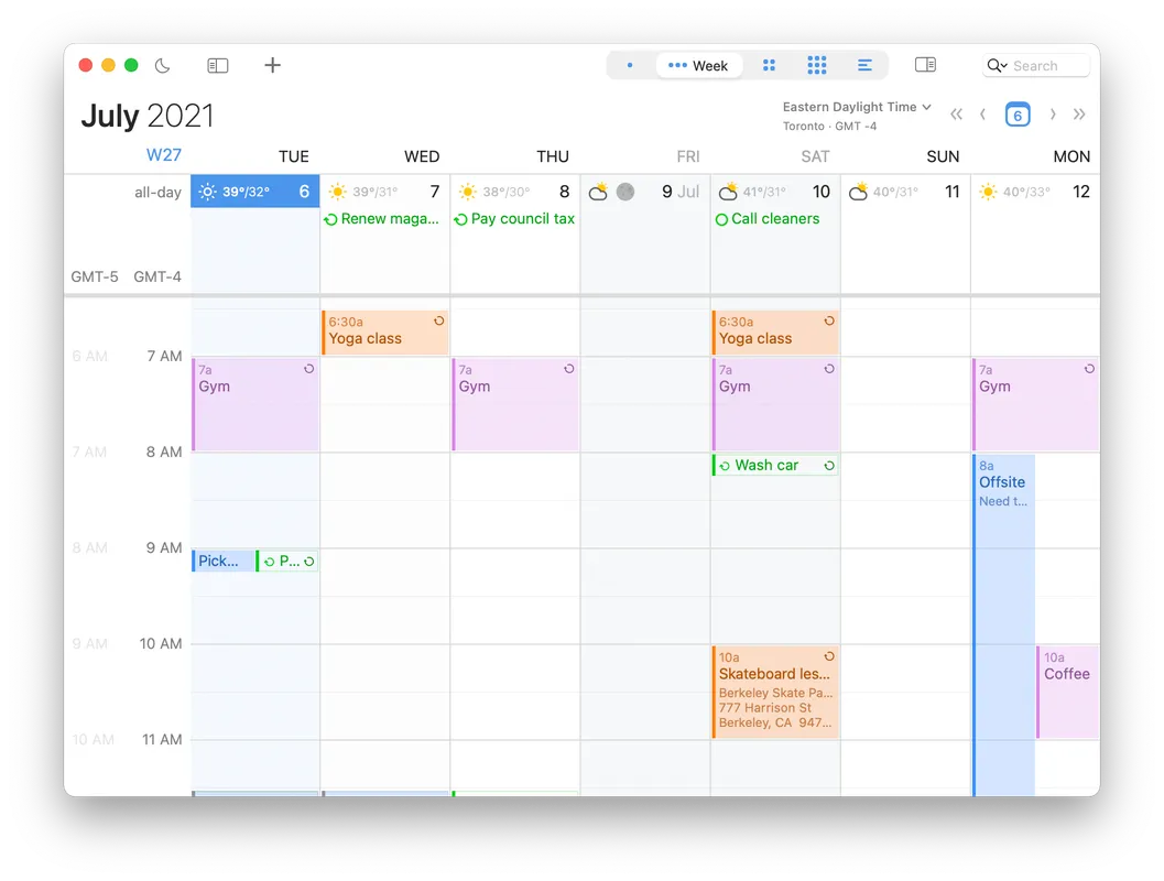 BusyCal screenshot 1