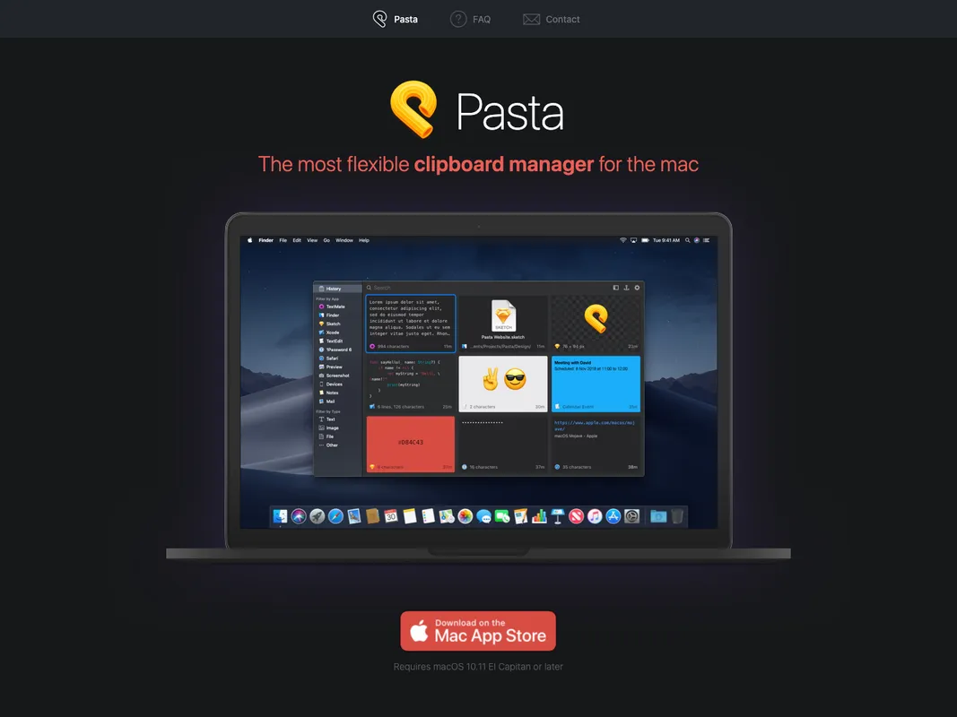 Pasta screenshot 1
