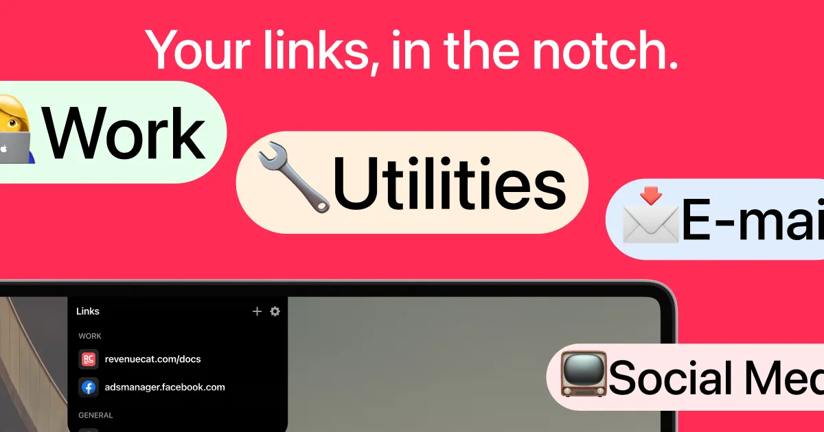 LinkNotch screenshot 1