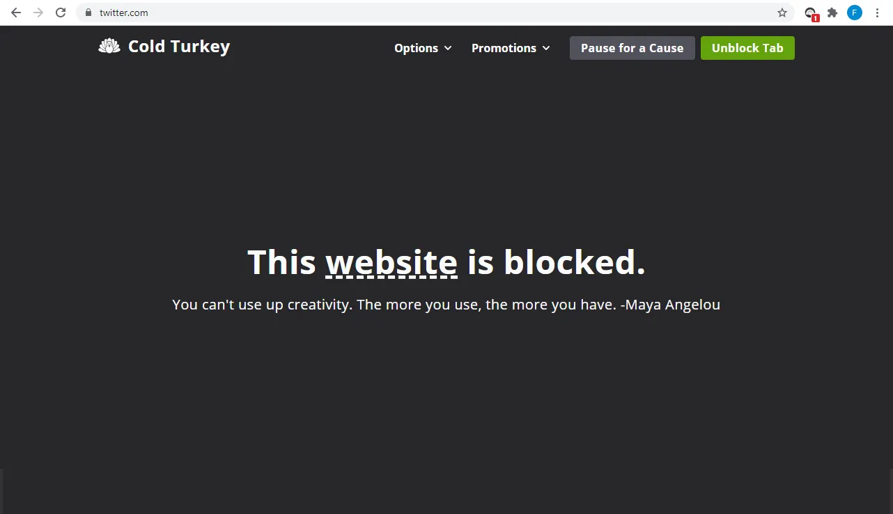 Blocker screenshot 1