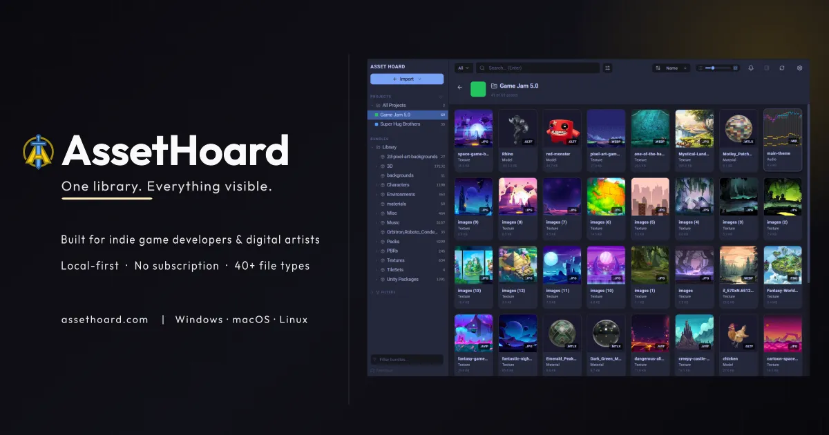 AssetHoard screenshot 1