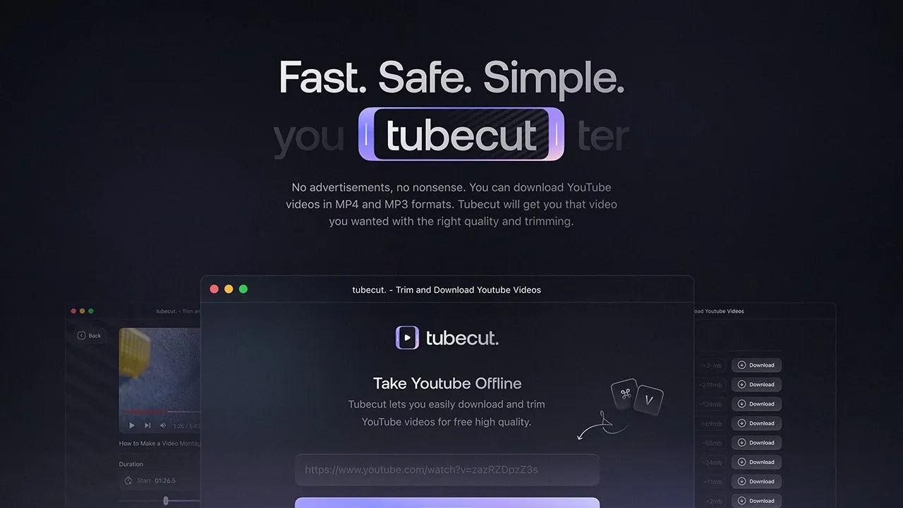 Tubecut screenshot 1