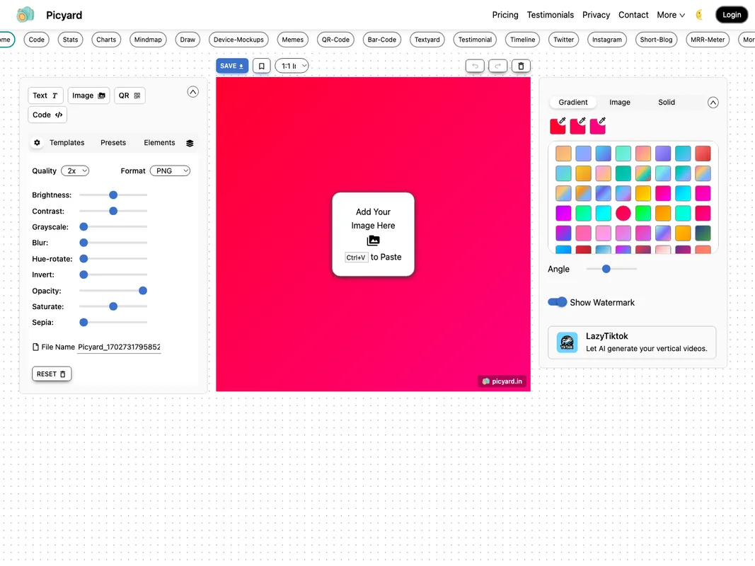 Picyard screenshot 1