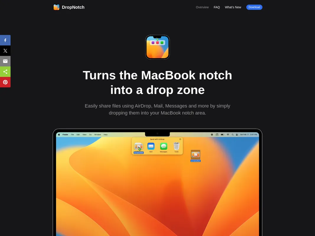 DropNotch screenshot 1