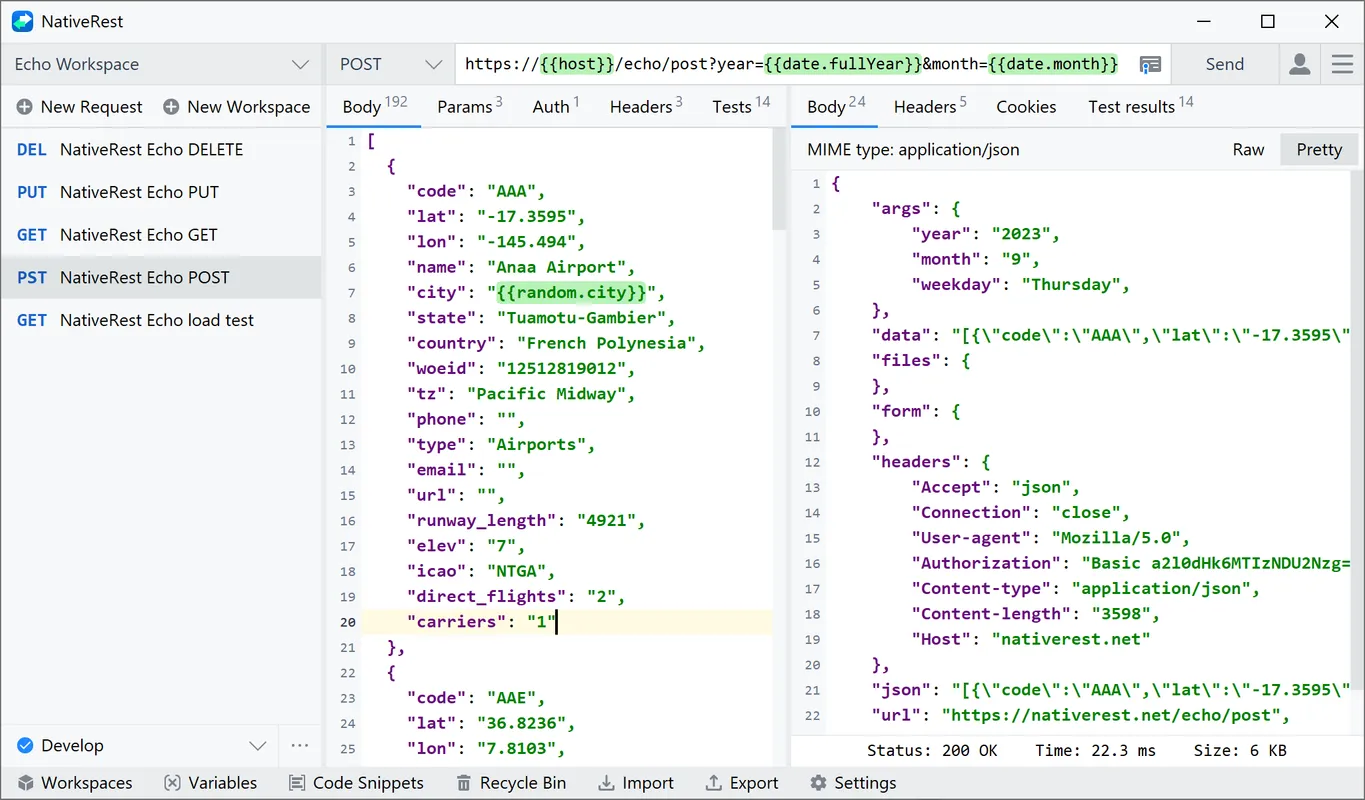 NativeRest screenshot 1