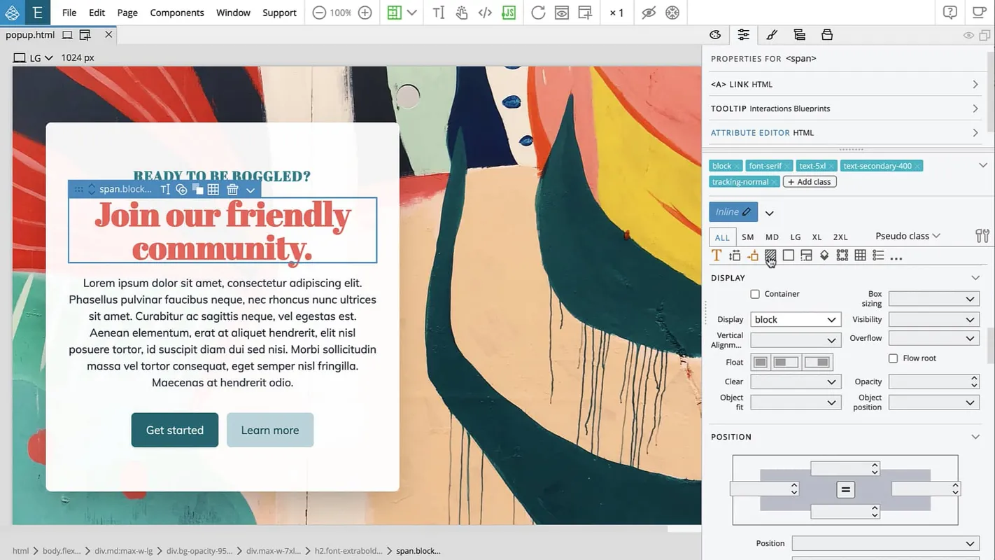 Pinegrow screenshot 1