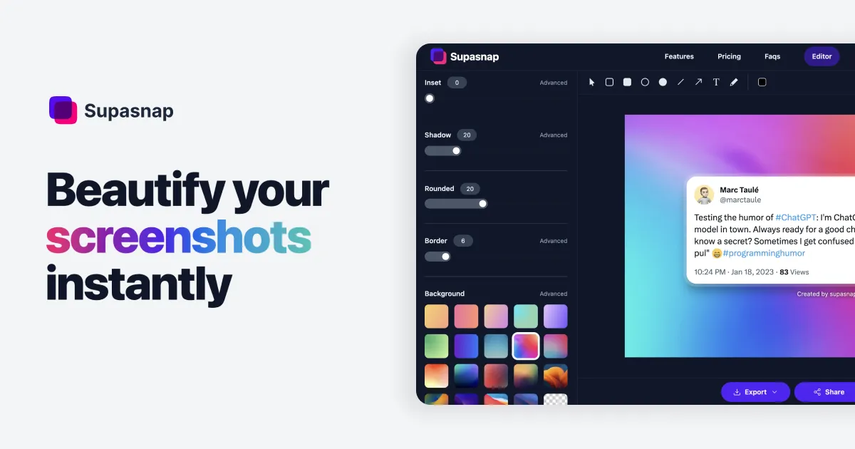 Supasnap screenshot 1