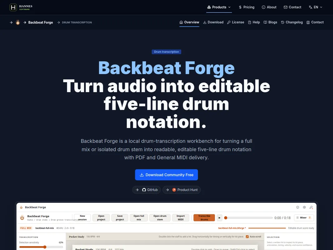 Backbeat Forge screenshot 1