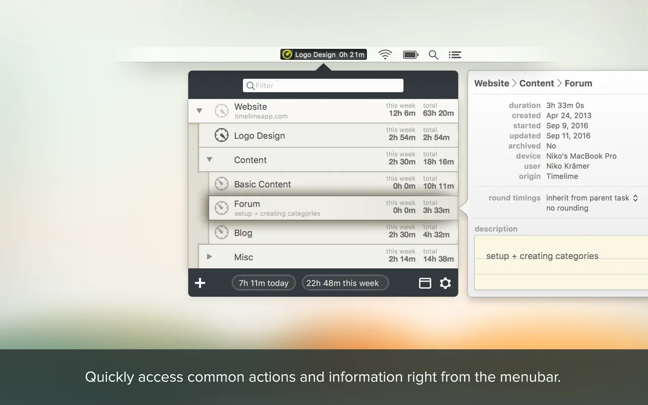 Timelime screenshot 1