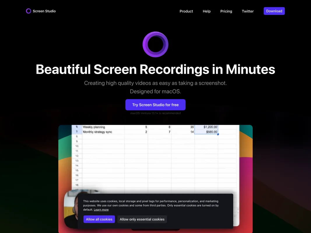 Screen Studio screenshot 1