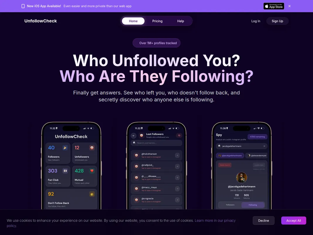 Unfollow Check screenshot 1