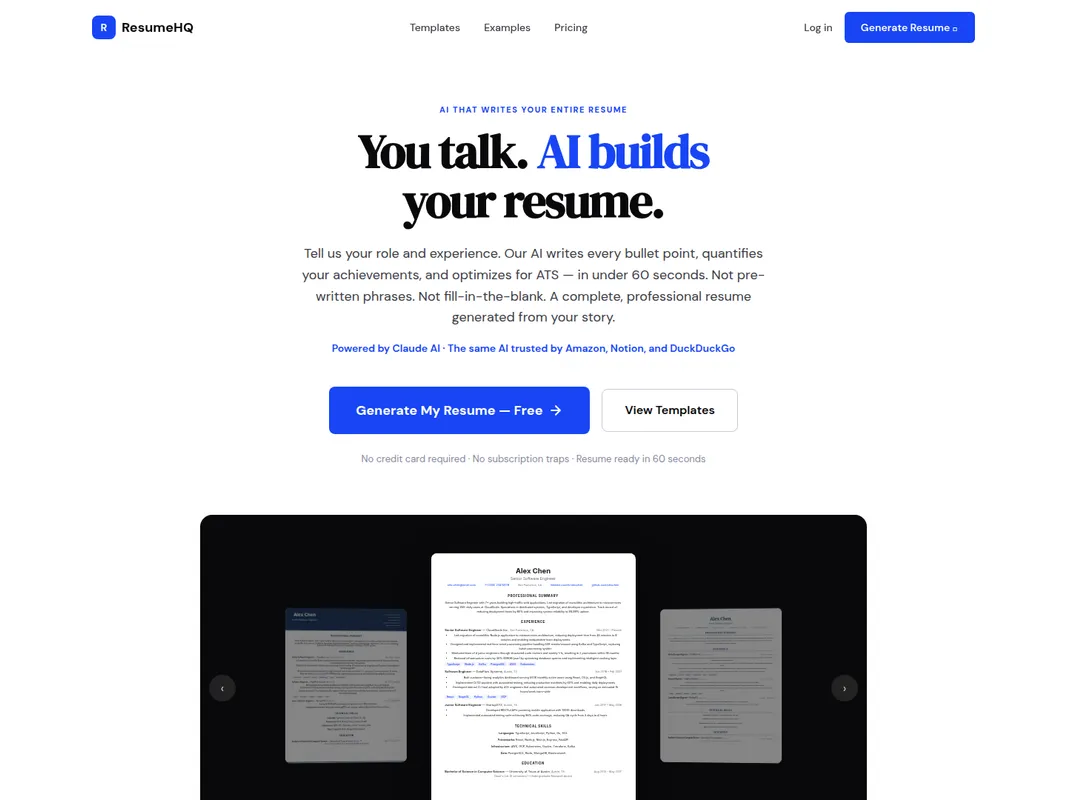 ResumeHQ screenshot 1