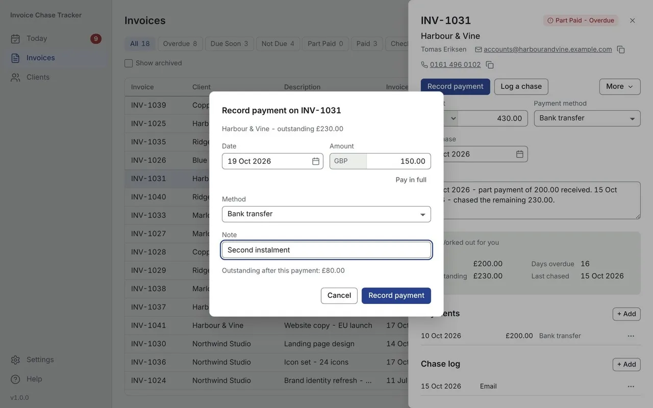Invoice Chase Tracker thumbnail 3