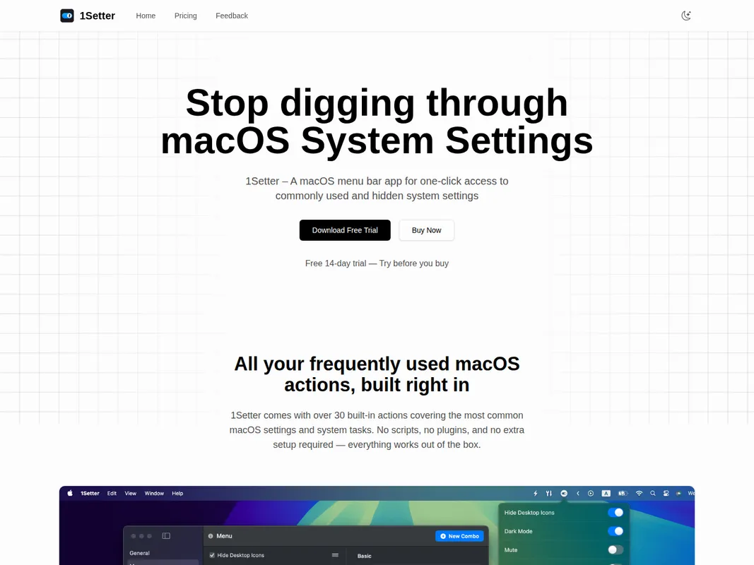 1Setter screenshot 1