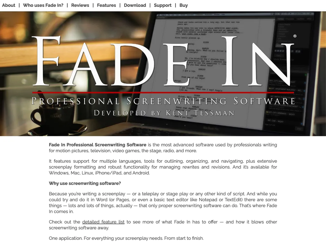 Fade In screenshot 1
