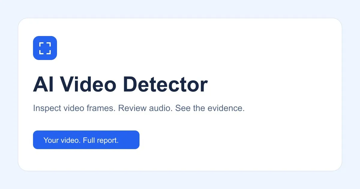 Online AI Video Checker screenshot 1