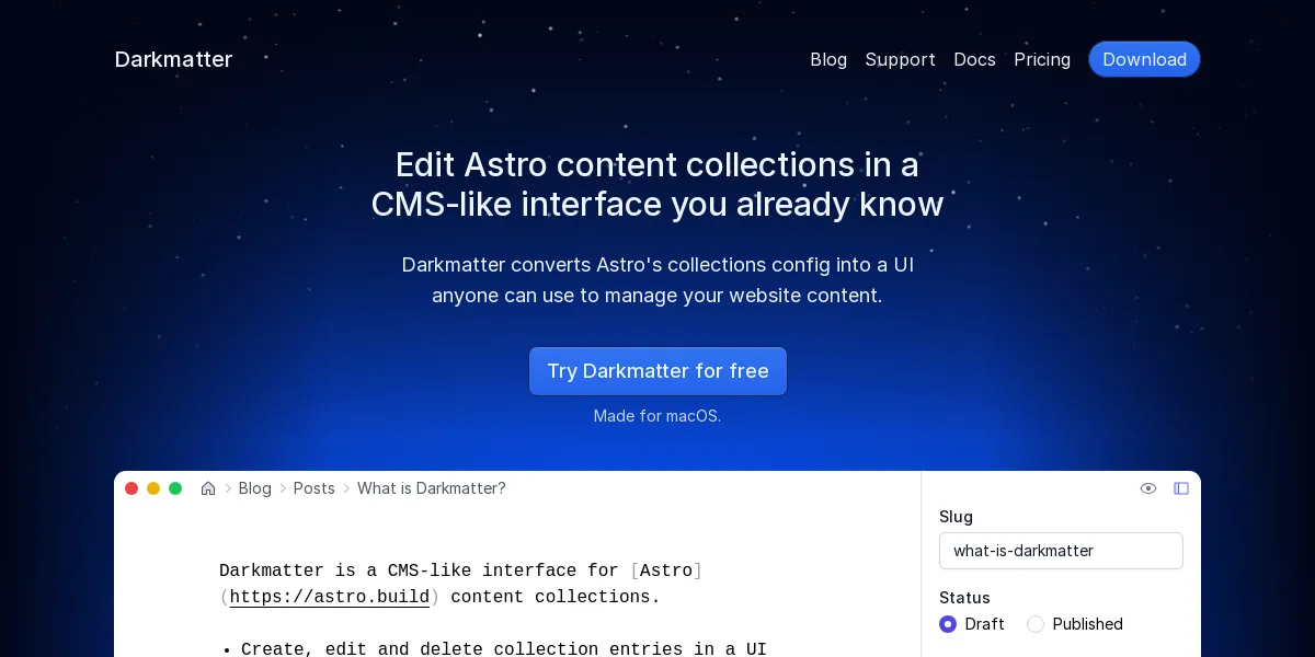 Darkmatter screenshot 1